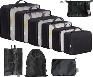 10 Piece Multifunction Stackable Packing Cubes