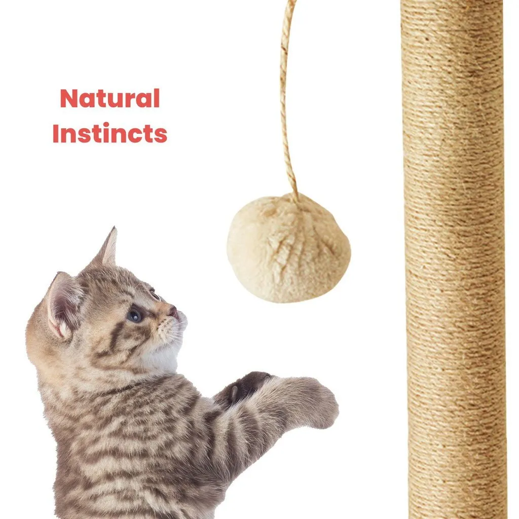 130cm Wooden Cat Tree | Beige