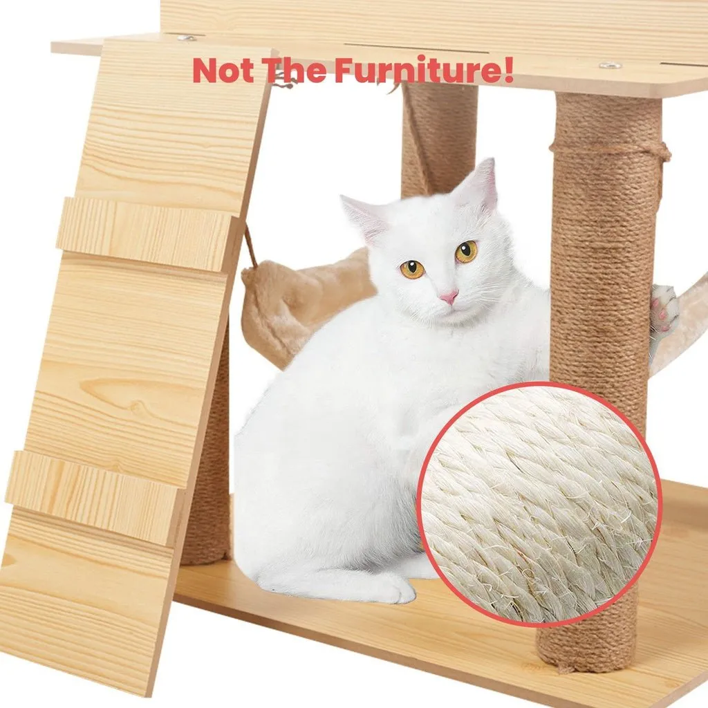 130cm Wooden Cat Tree | Beige