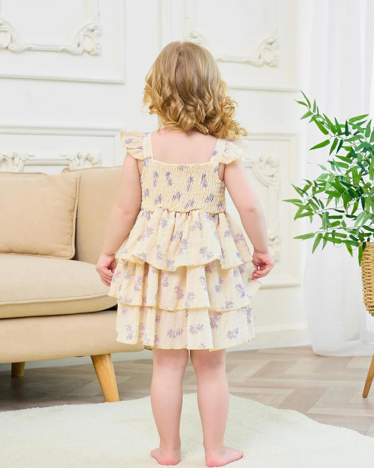 Baby Girl Dress Infant Newborn Clothes Summer Sleeveless Layer Ruffle Dresses Casual Beach Sundress for Girls 0M-3T