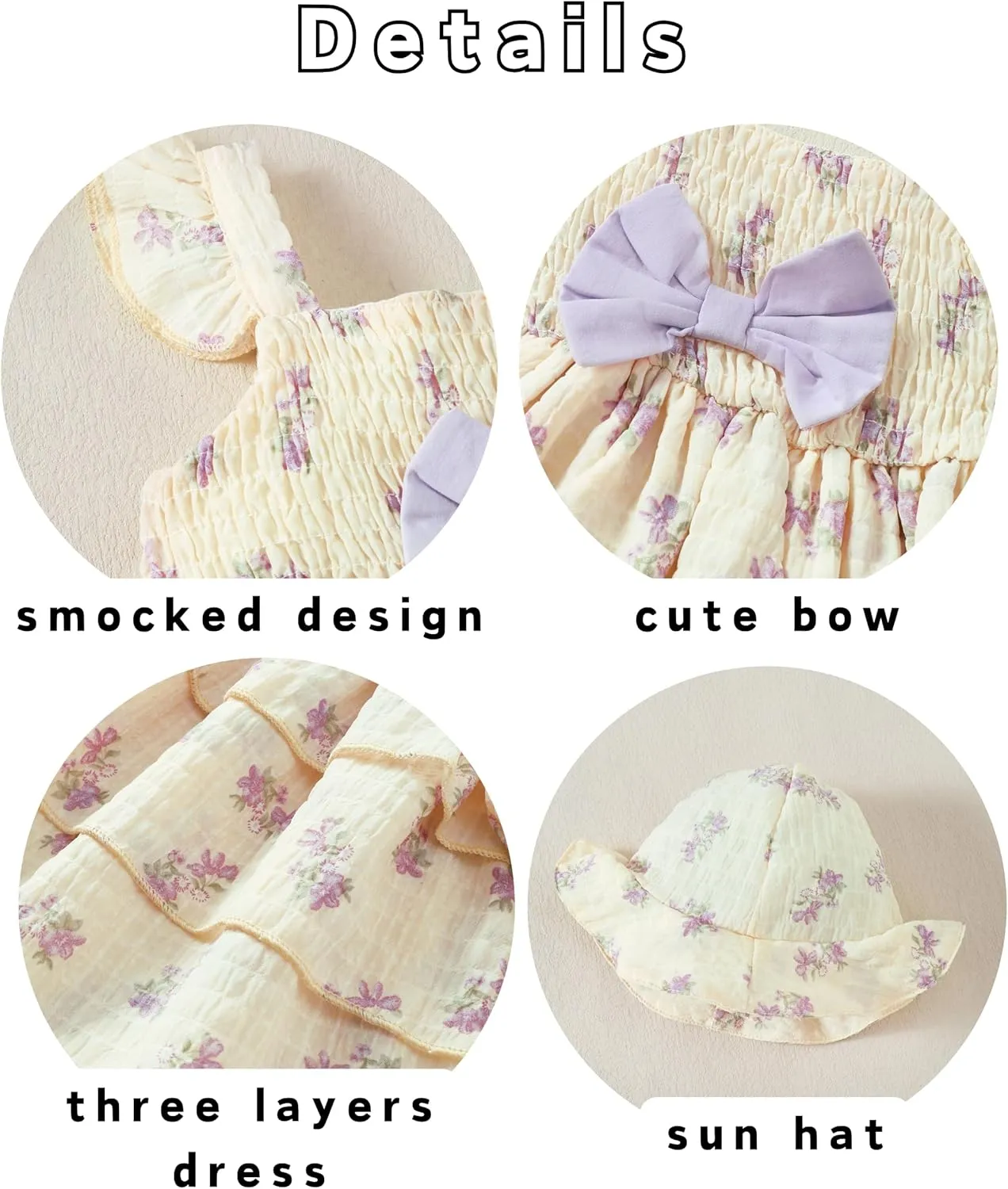 Baby Girl Dress Infant Newborn Clothes Summer Sleeveless Layer Ruffle Dresses Casual Beach Sundress for Girls 0M-3T