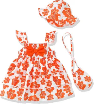 Baby Girl Dress Infant Newborn Clothes Summer Sleeveless Layer Ruffle Dresses Casual Beach Sundress for Girls 0M-3T