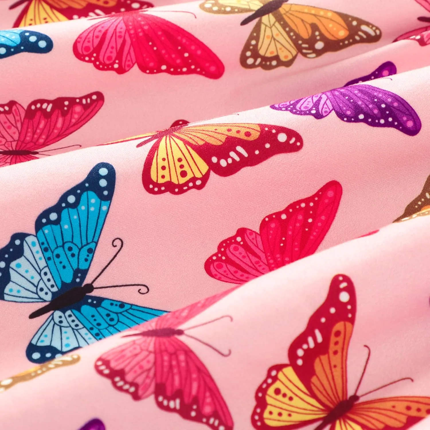 Baby Girls Dress Unicorn Casual Flutter Sleeve Swing Sundress Birthday Party Summer Playwear Dresses 1-8 Years Old