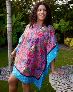Big Cat Energy - Cabana Club Cover-Up - Fuschia