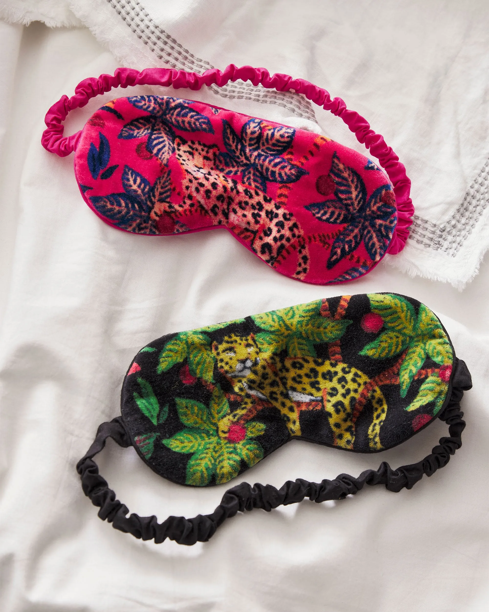 Big Cat Energy - Velvet Eye Mask - Fuchsia