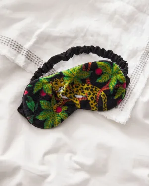 Big Cat Energy - Velvet Eye Mask - Starless Sky