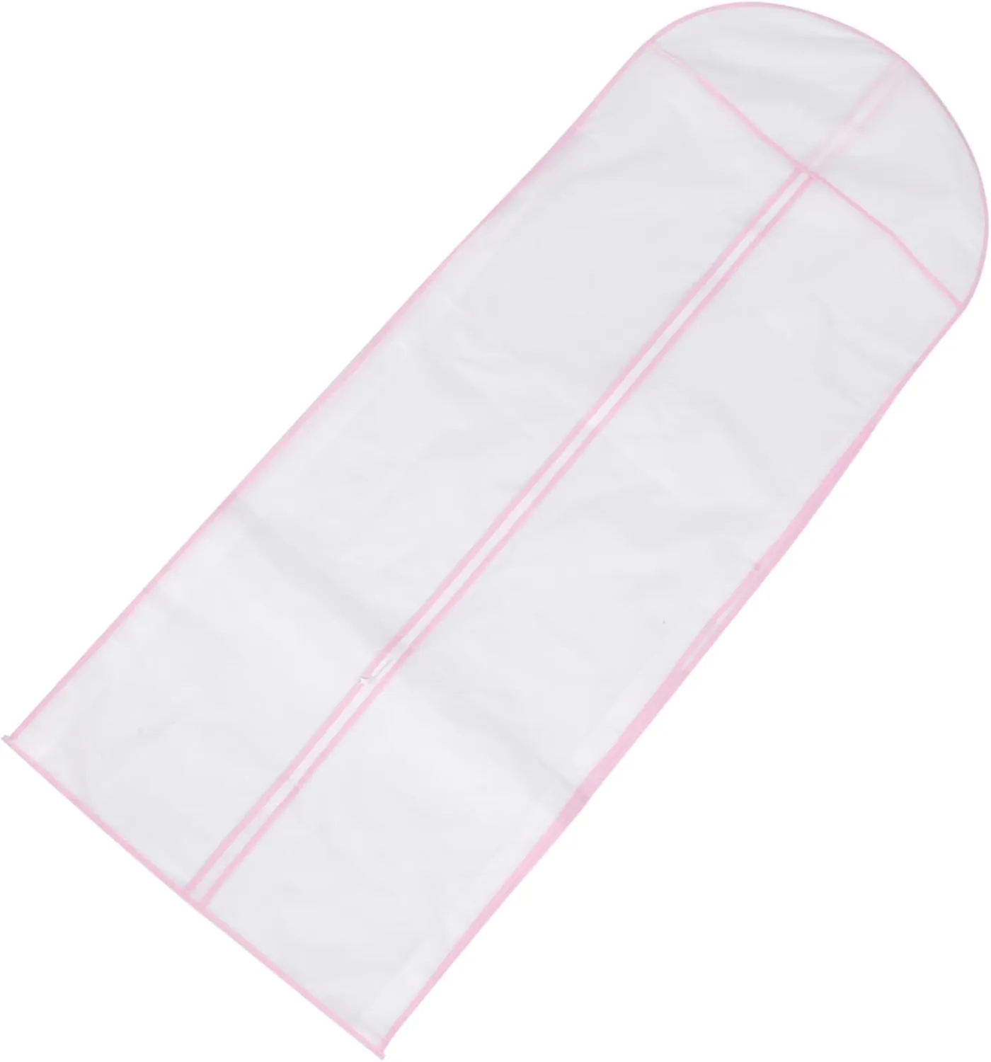 Bridal Gown Storage Bag Wedding Dress Dust Cover Pink Nonwoven Fabric Garment Bag for Bridal Preservation