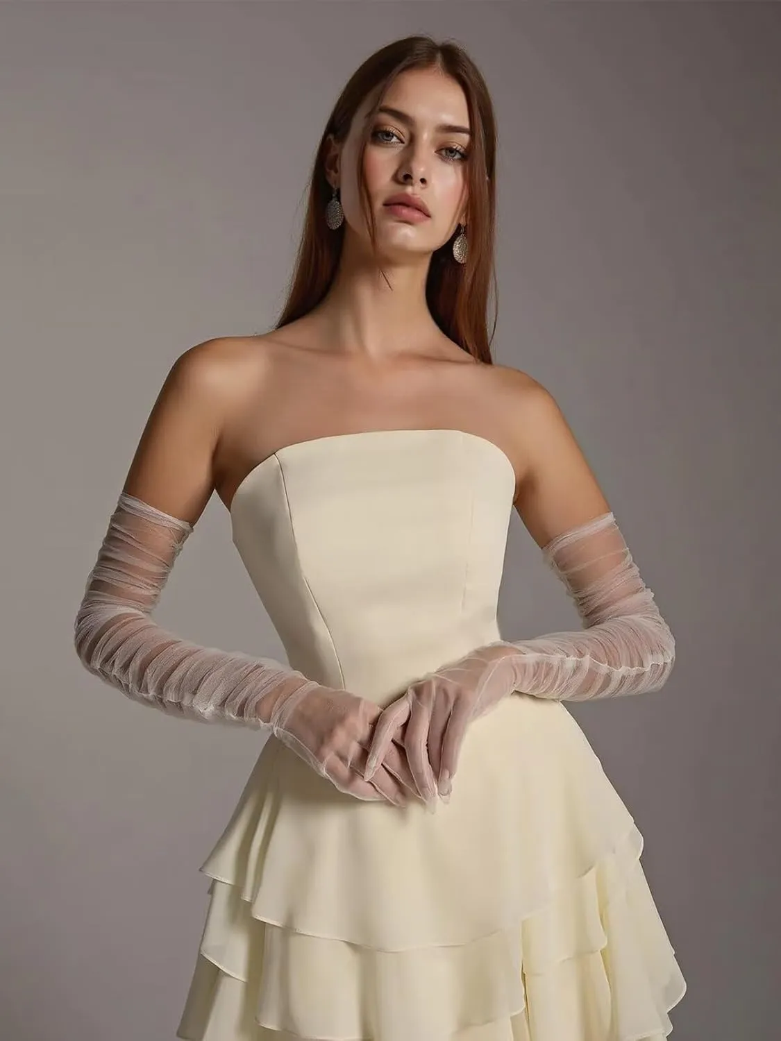 Chiffon Bridesmaid Dresses with Pockets Sleeveless Long Pleated Formal Evening Dresses for Women Elegant