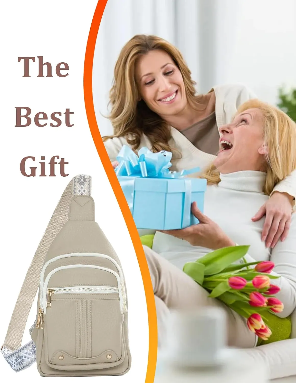 Christmas Gifts for Teacher Aunt Crossbody Bags for Women Gifts for Mom from Daughter Son Husband Anniversy Birthday Family Mother in Law Small Sling Bag Fanny Travel Pack Mothers Day Gift Idea
