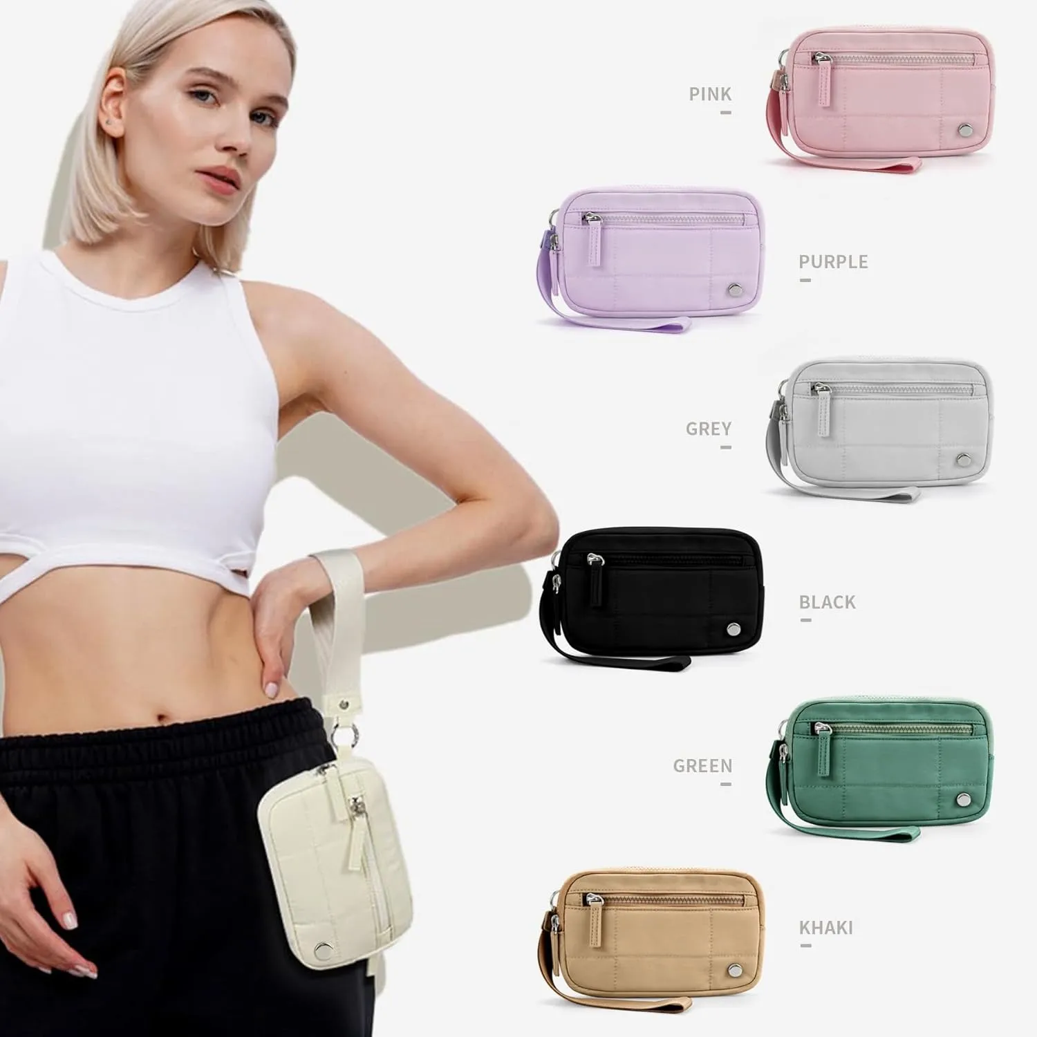 Convely Wristlet Wallet  Stylish & Functional Leather Wristlet for Women, Convenient Keychain & Phone Storage