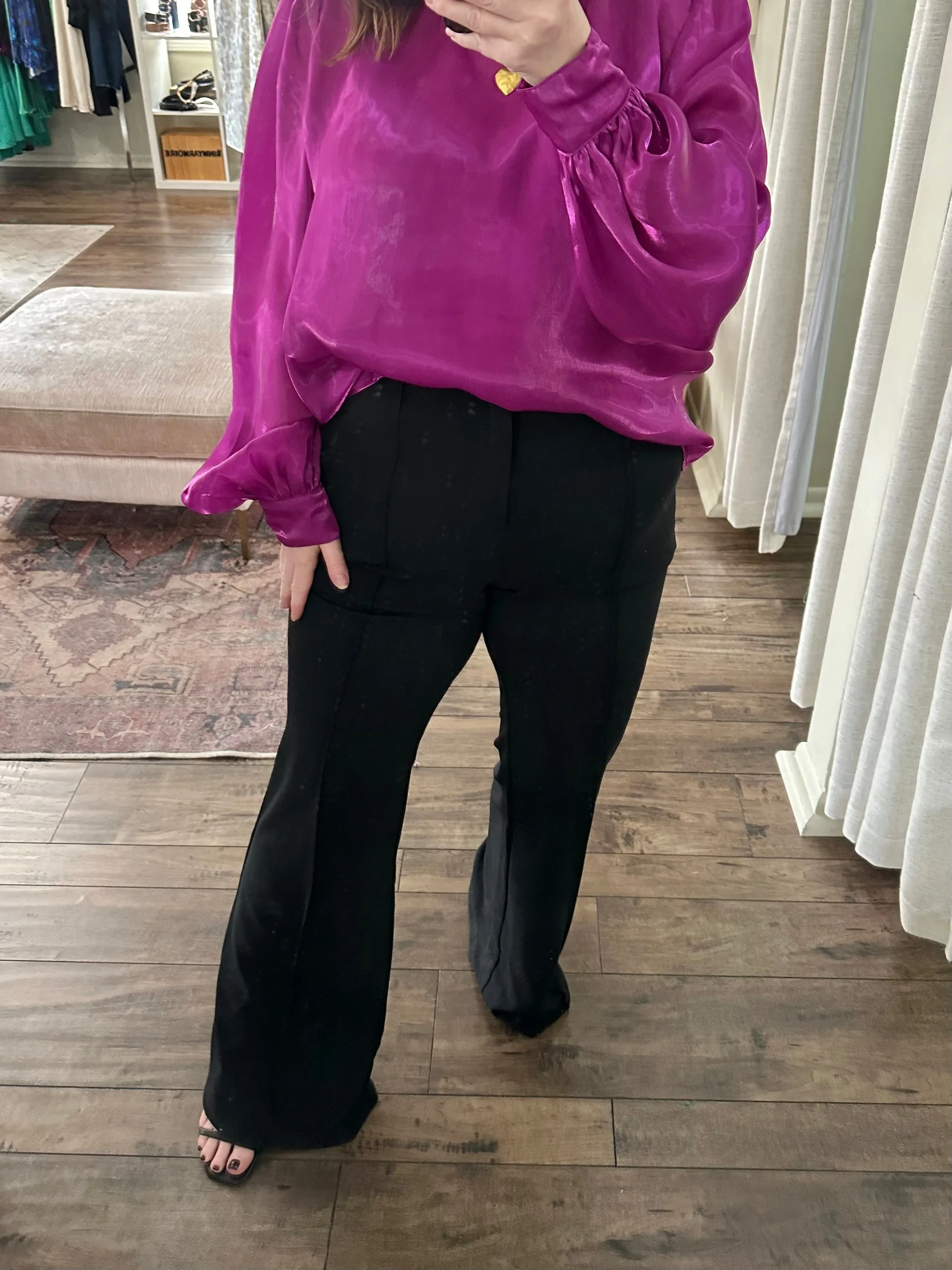 Curvy Purple Shimmer Top