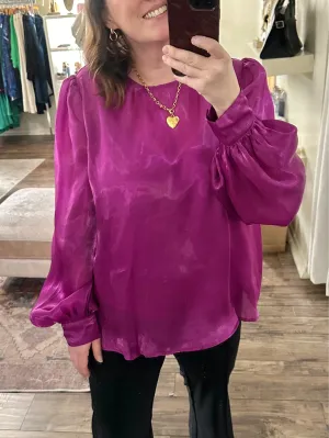 Curvy Purple Shimmer Top