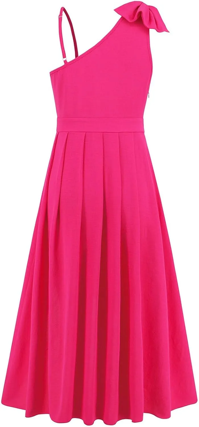 Dresses for Women 2024, Hawaiian Bohemian Flowy Irregular Summer Cocktail Dress V-Neck Casual Sleeveless Dressses