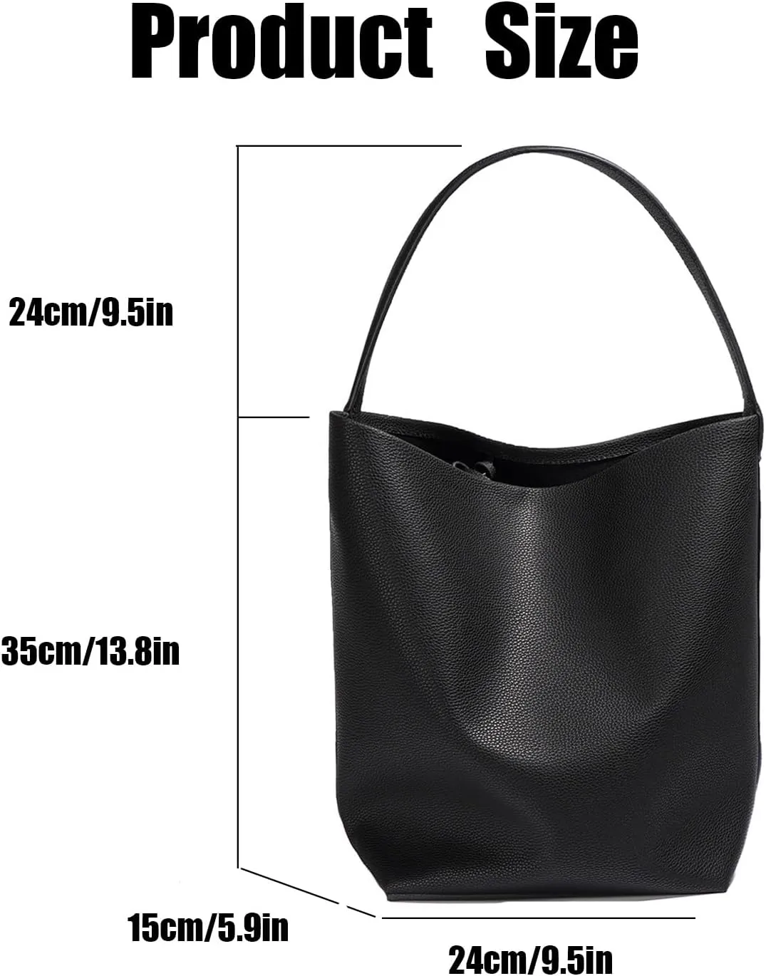 Fashion Shoulder Bag,Leather Crossbody Bucket Hobo Bags,Top Handle Handbag, with Multi functional Storage