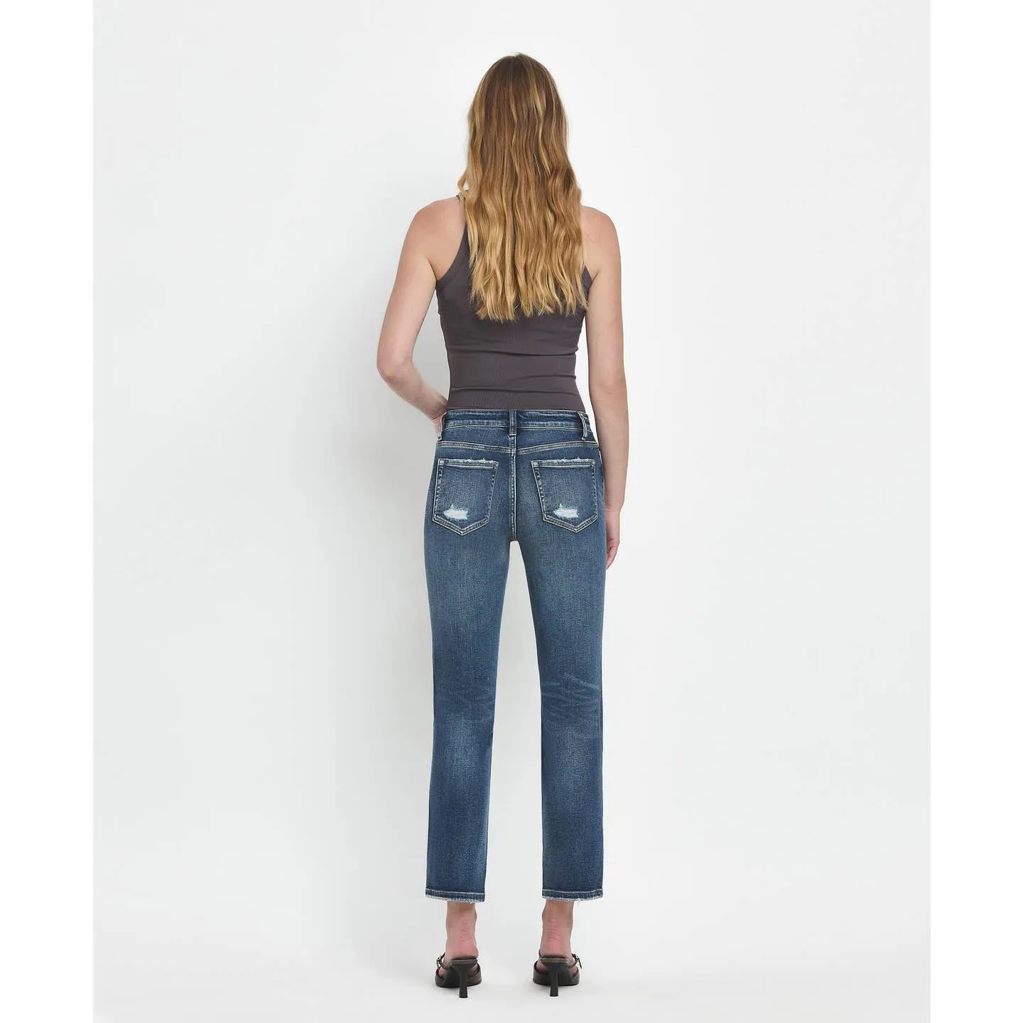 Flying Monkey High Rise Ankle Slim Straight
