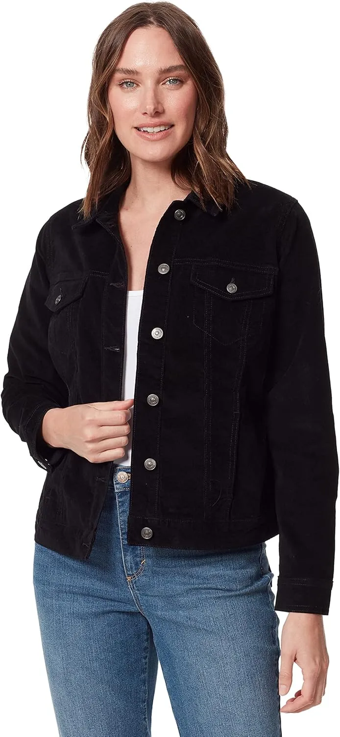 Gloria Vanderbilt Women's Amanda Corduroy Jean Jacket Standard