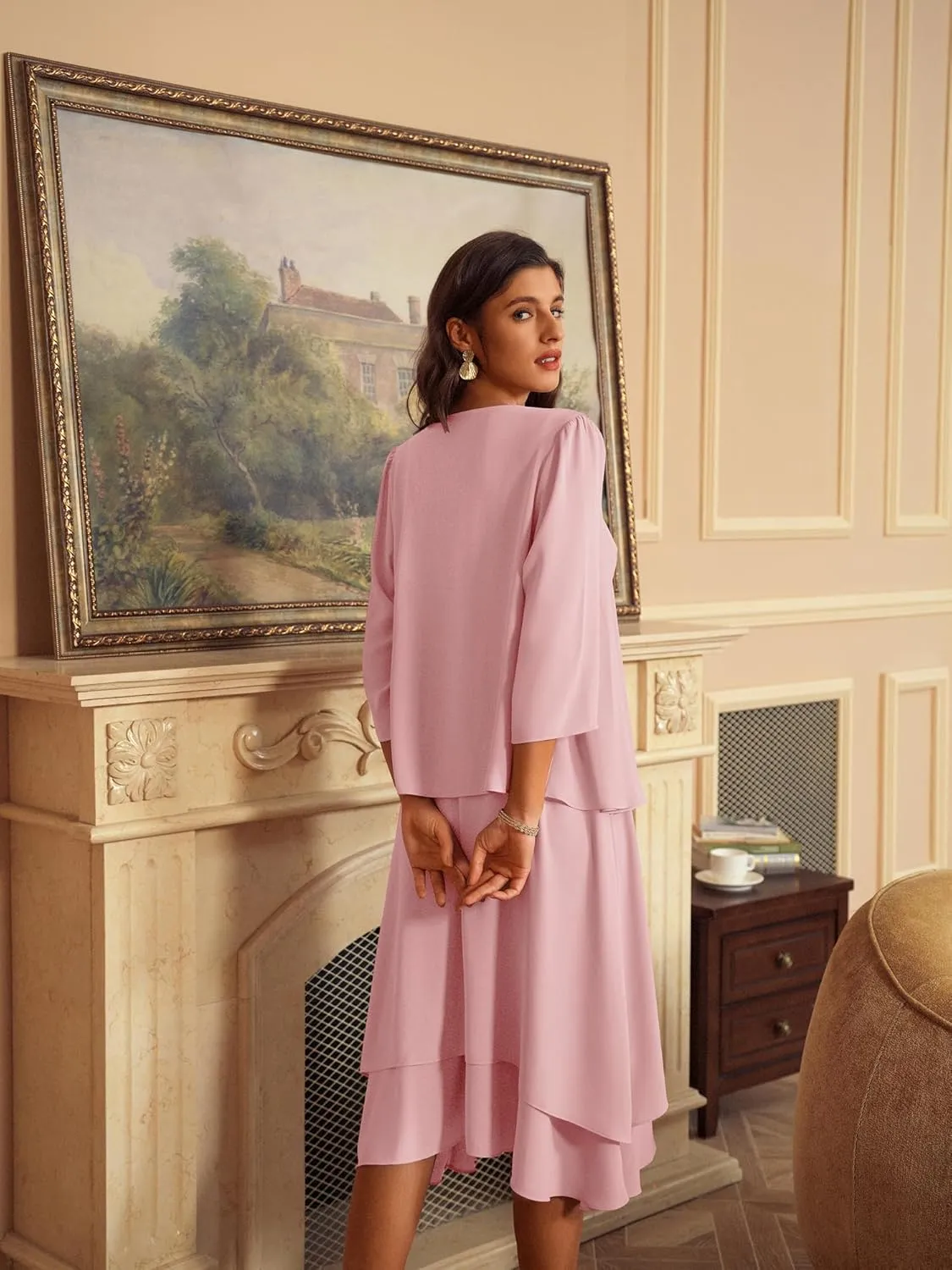 GRACE KARIN Women Dresses for Party Formal 2025 Mother of The Bride Dress Wedding Guest Dress with Jacket
