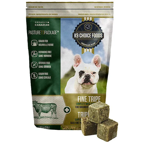 *In Store Only* K9 Choice Frozen - Pure Fine Green Tripe
