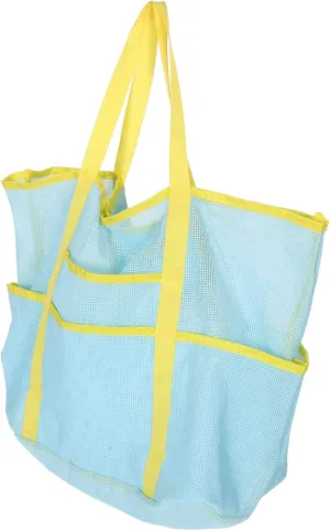 Mesh Beach Tote Bag Small Wet Bag for Swimsuit Portable Shower Storage Multi-functional Travel Organizer
