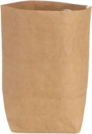 Multi Functional Washable Recyclable Brown Paper Storage Bag, Large Capacity, Eco Friendly Material, Freely Foldable Top (XL)
