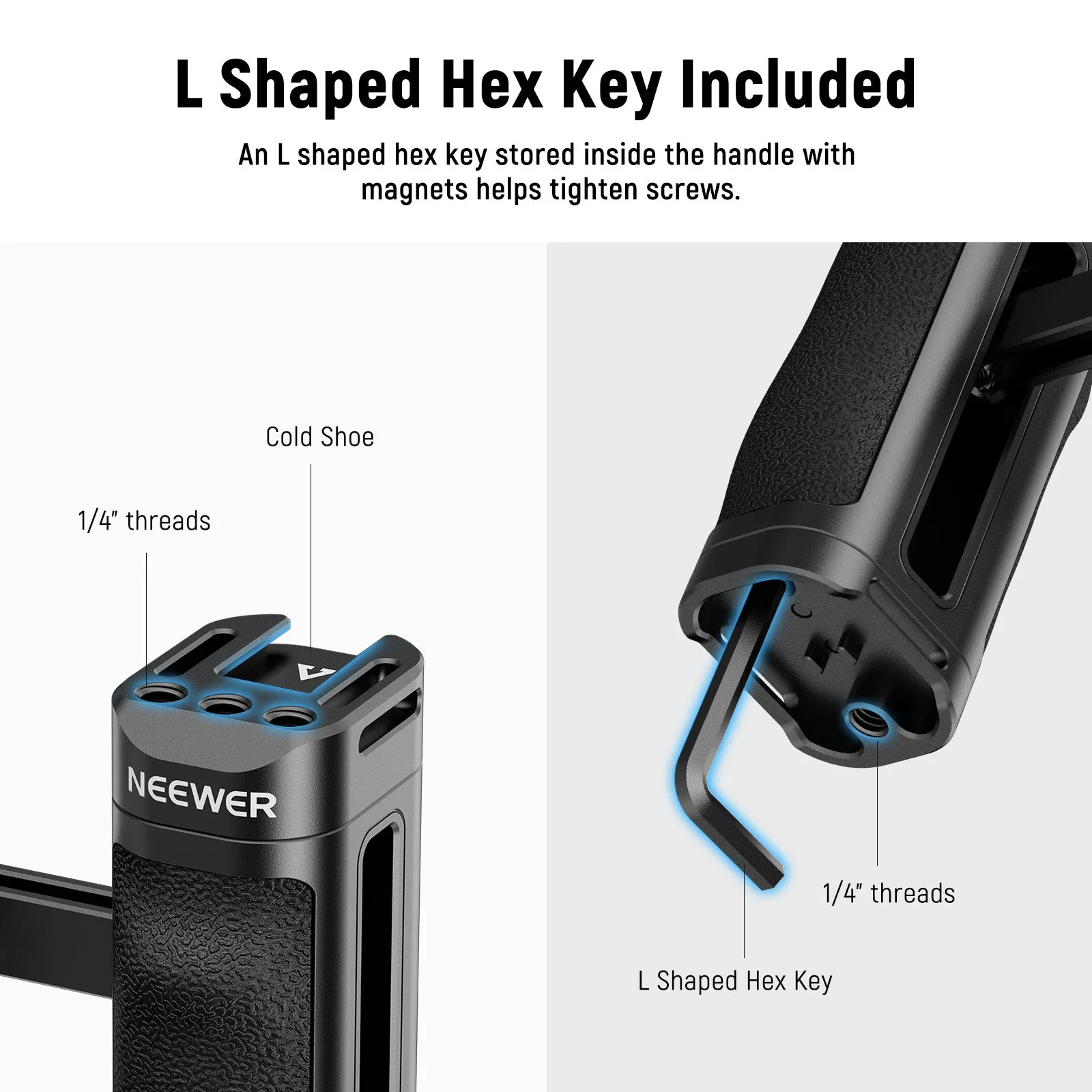 NEEWER CA069H Side Handle for Camera Cage