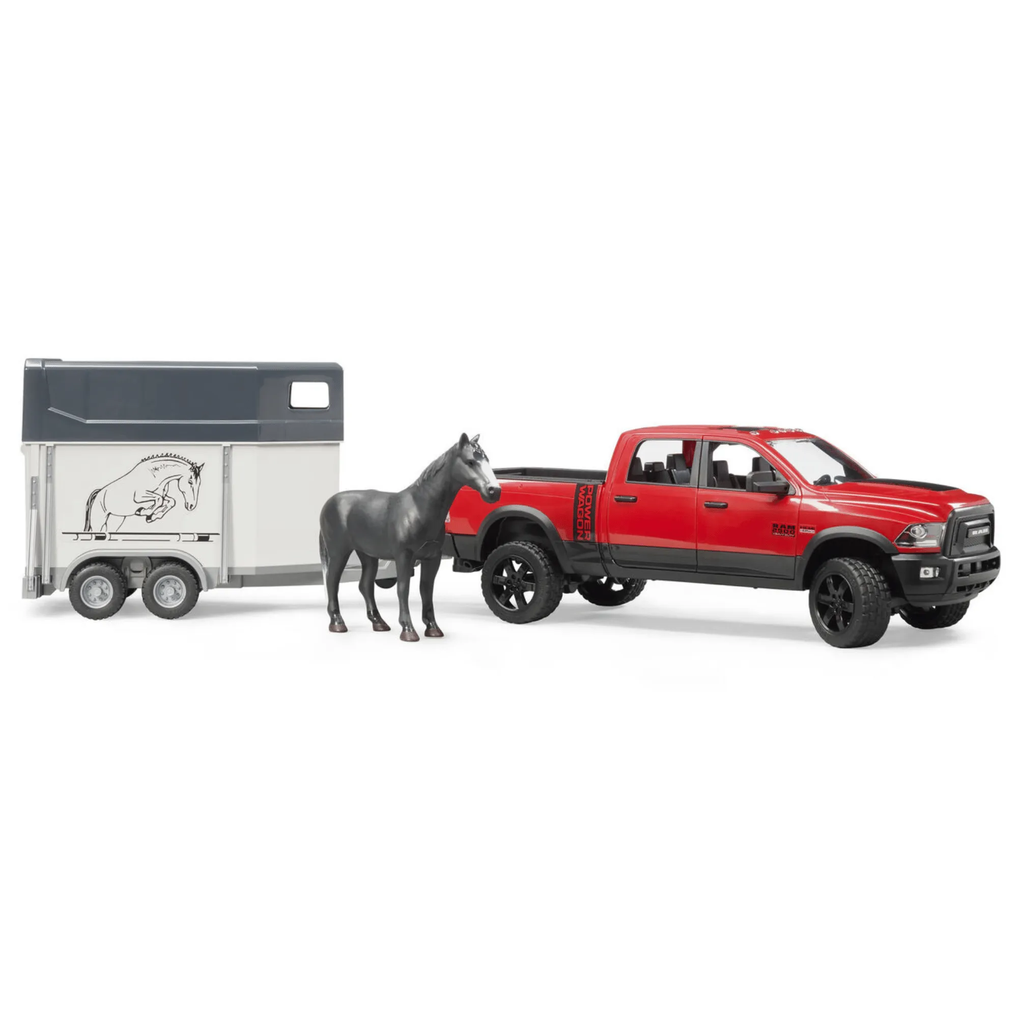 Pick Up Truck with Horse Trailer