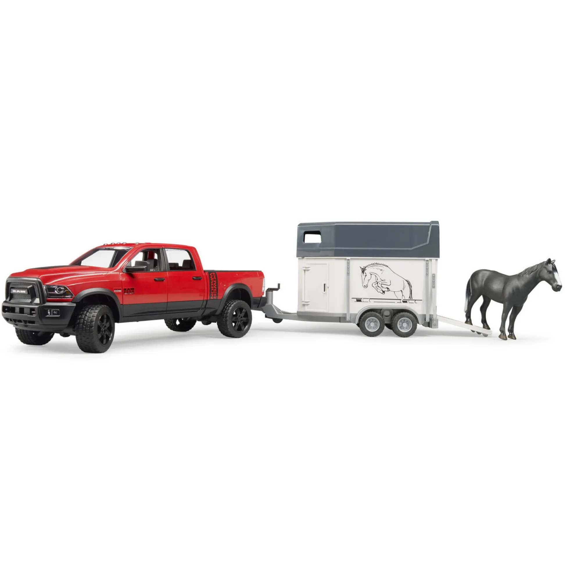 Pick Up Truck with Horse Trailer