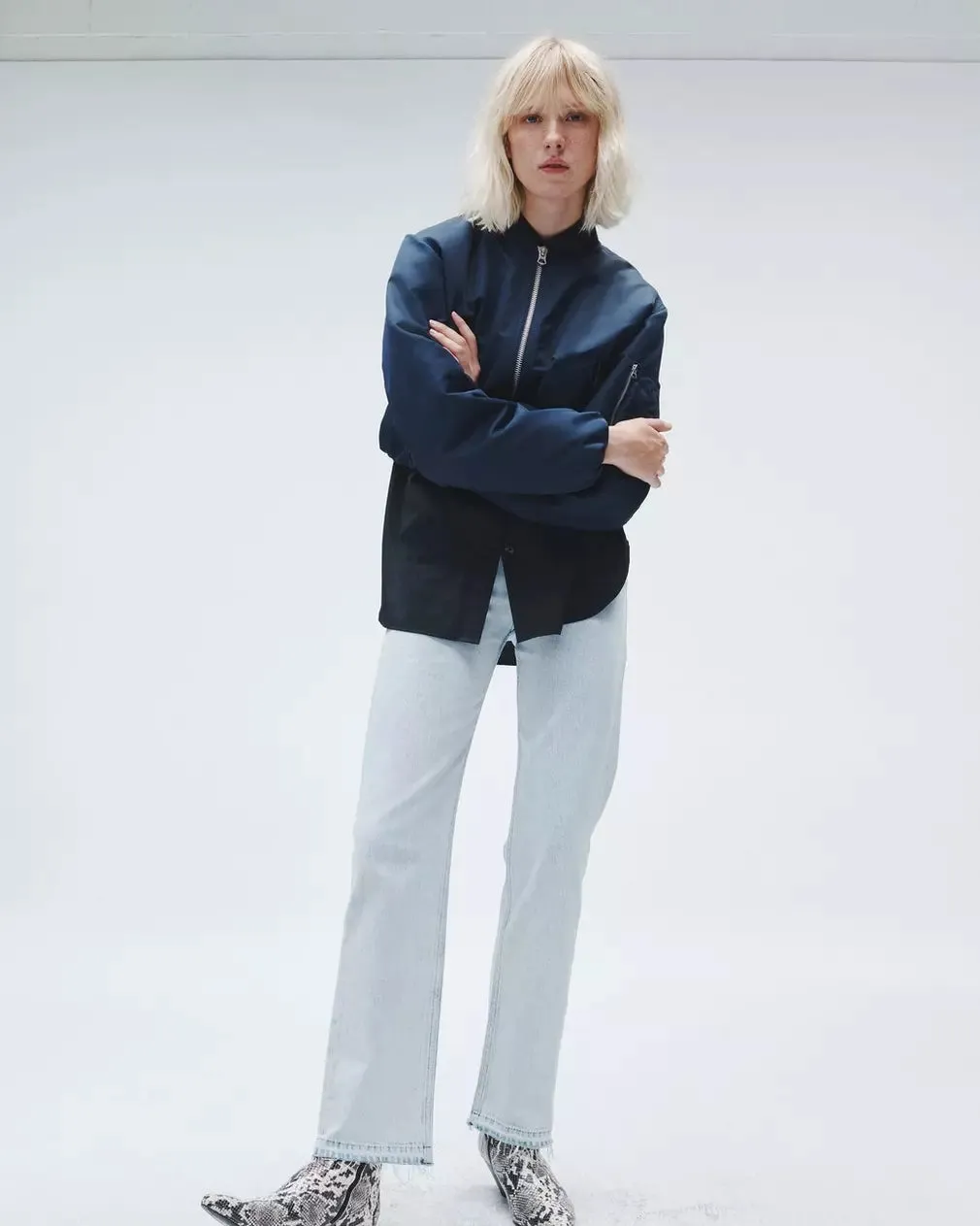 Rag & Bone Harlow Full Length Straight - Raquel