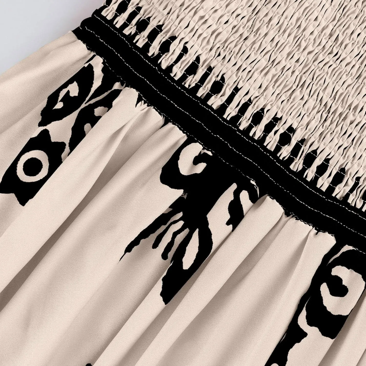 Summer Dresses for Women 2025 Sleeveless Square Neck Smocked Maxi Dress Flowy A Line Floral Midi Dress Boho Sundress