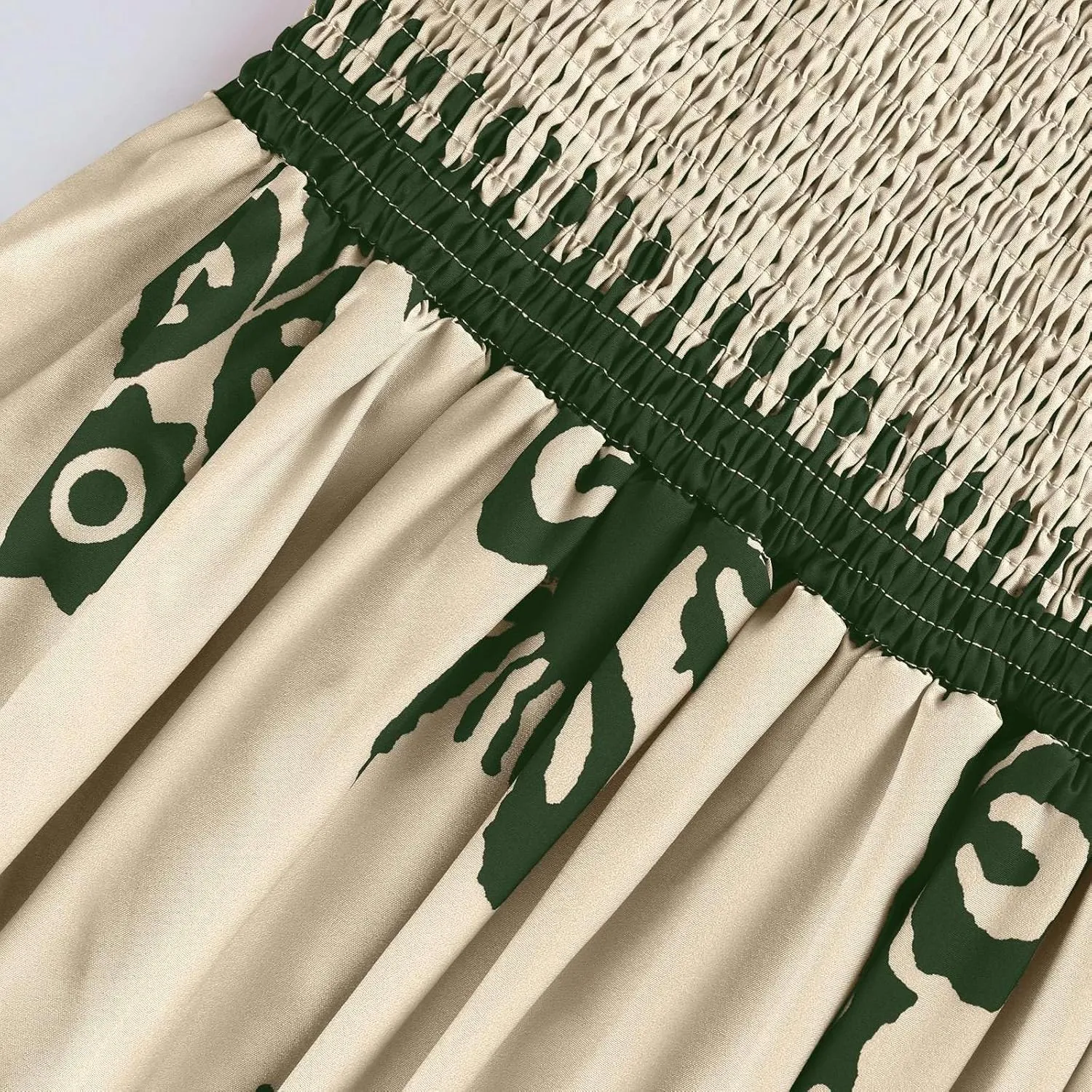 Summer Dresses for Women 2025 Sleeveless Square Neck Smocked Maxi Dress Flowy A Line Floral Midi Dress Boho Sundress
