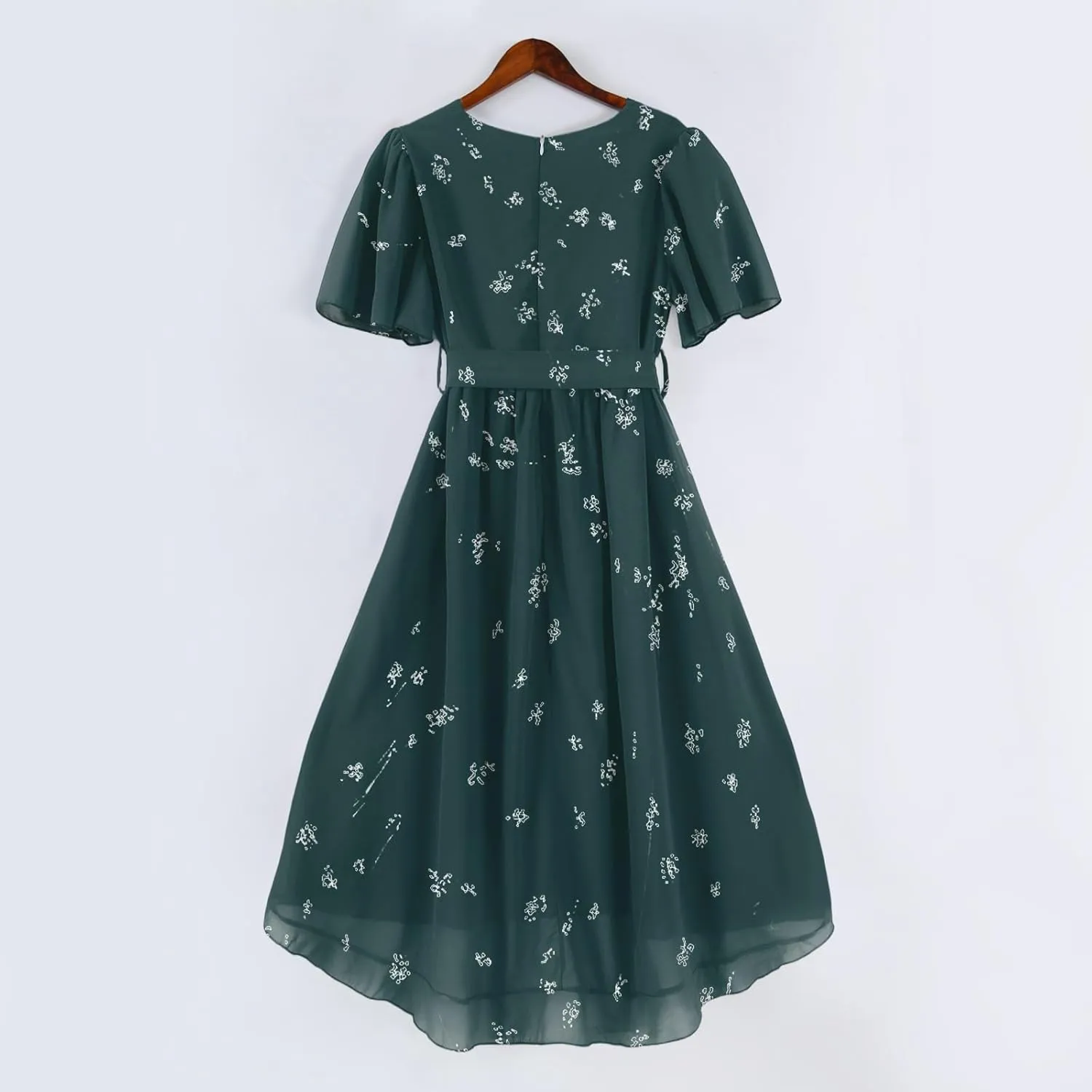 Sundresses for Women,Cocktail Prom Summer Sexy Dress Chiffon Womens Spring Dresses Wrap Flowy Wedding Guest