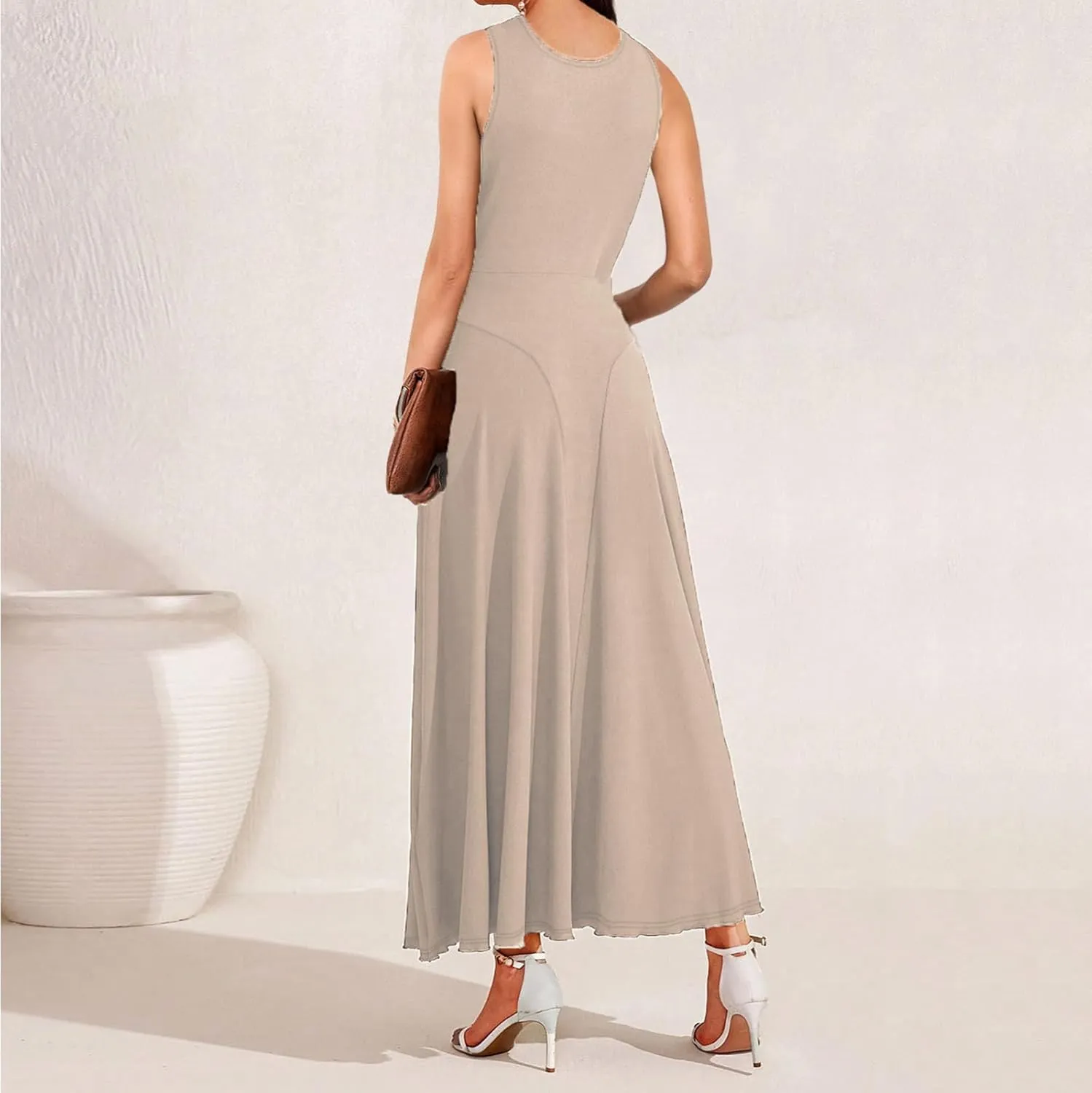 Wedding Guest Dresses for Women Sexy Cross Wrap Maxi Dress Ladies Evening Prom Dress Cocktail Long Gown Ruffle Hem
