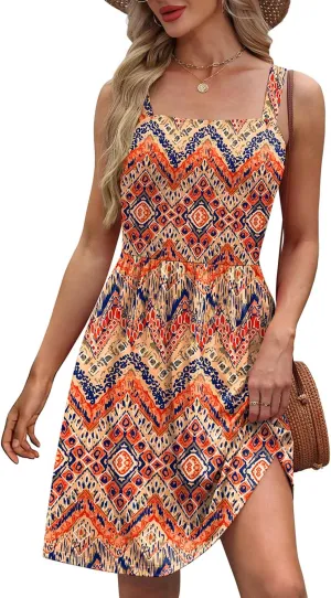 WIHOLL Summer Dresses for Women 2025 Curvy Fahion Floral Sundresses Beach Vacation Clothes