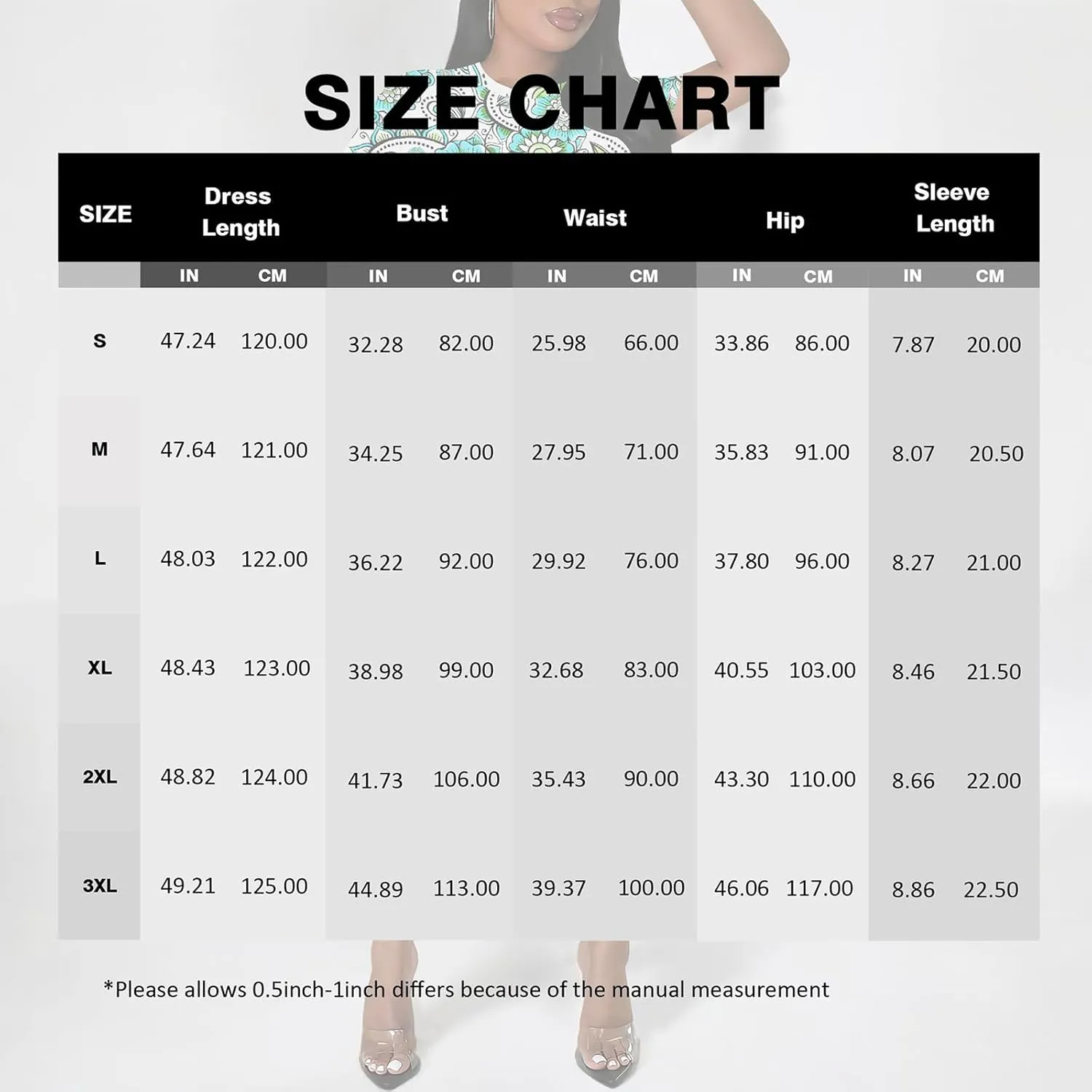 WOKANSE Stylish Dresses for Women Plus Size Sexy Crewneck Short Sleeve 3D Printed Bodycon Midi Dress