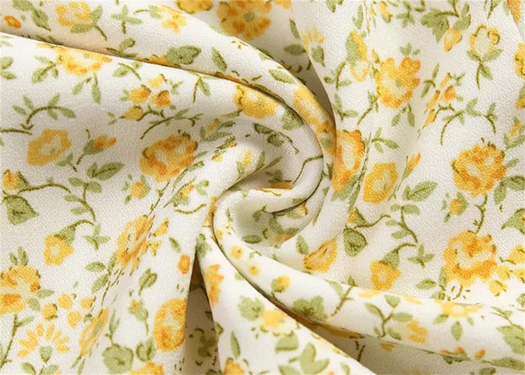 Women V Neck Floral Print Dress Vintage Spaghetti Strap Zipper Ruffle Beach Mini Dresses