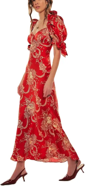 Women Y2k Boho Maxi Dress Floral Puff Short Sleeve Flowy Long Dresses Summer Backless Beach Vacation Sundress