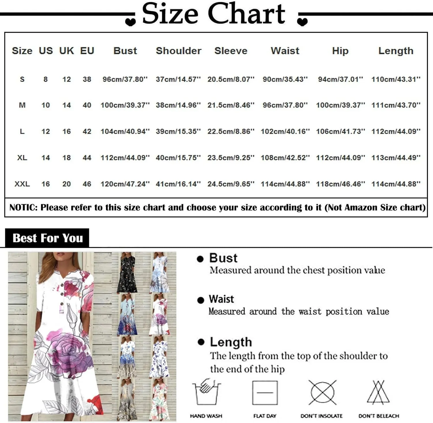 Women's Bohemian Floral Maxi Dress Casual Loose Summer Short Sleeve Beach Vacation Dresses with Pockets