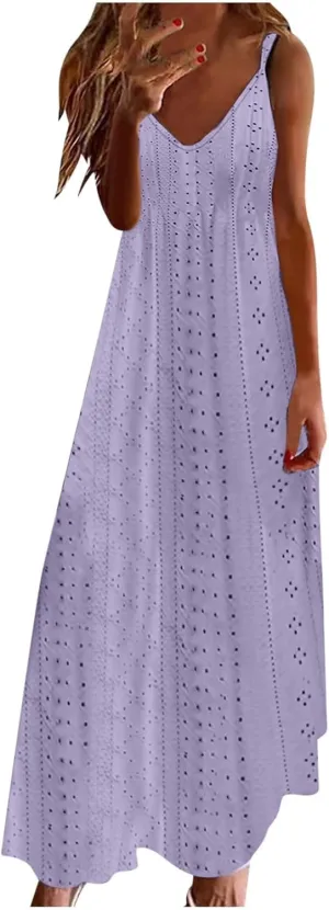 Women's Casual Dresses Corset Maxi Dresses Floral Tie Front Spaghetti Strap Sundress Casual Boho Flowy Long Dress