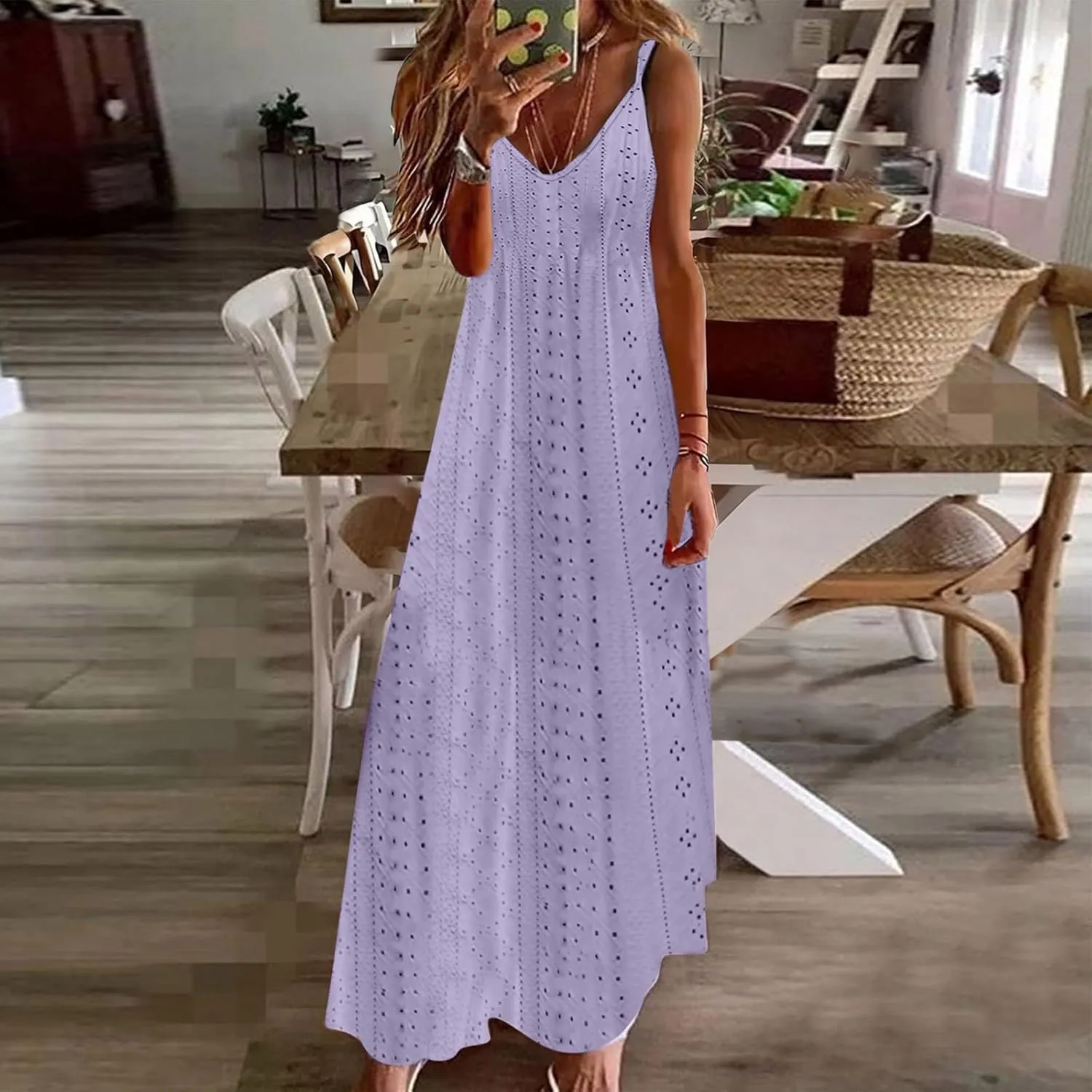 Women's Casual Dresses Corset Maxi Dresses Floral Tie Front Spaghetti Strap Sundress Casual Boho Flowy Long Dress