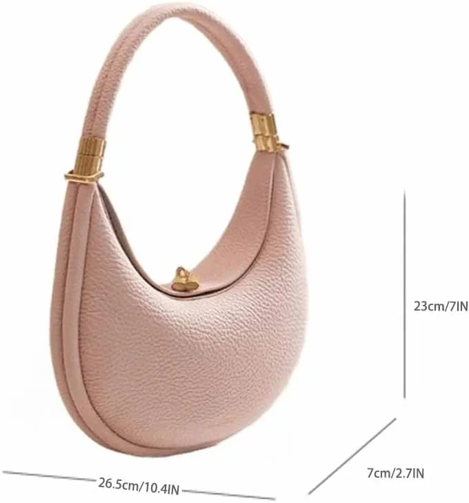 Women's Fashion Shoulder Bag Hobo Underarm Bag Multi functional Y2K Shoulder Bag Moon Bend Elegant Handbag