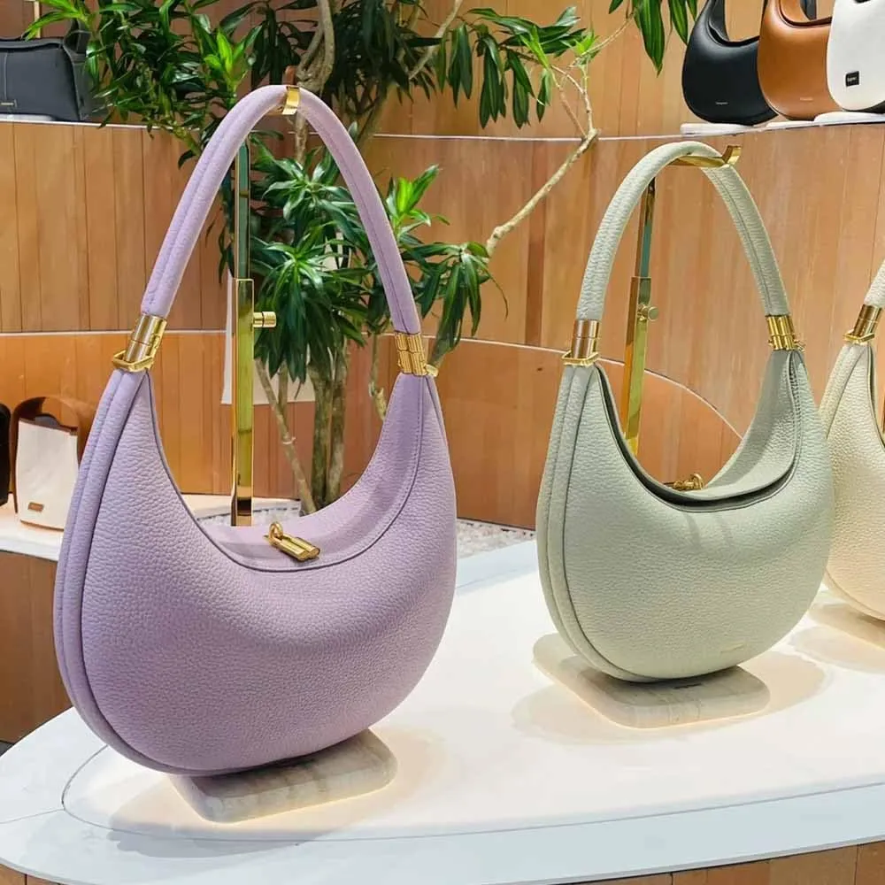 Women's Fashion Shoulder Bag Hobo Underarm Bag Multi functional Y2K Shoulder Bag Moon Bend Elegant Handbag