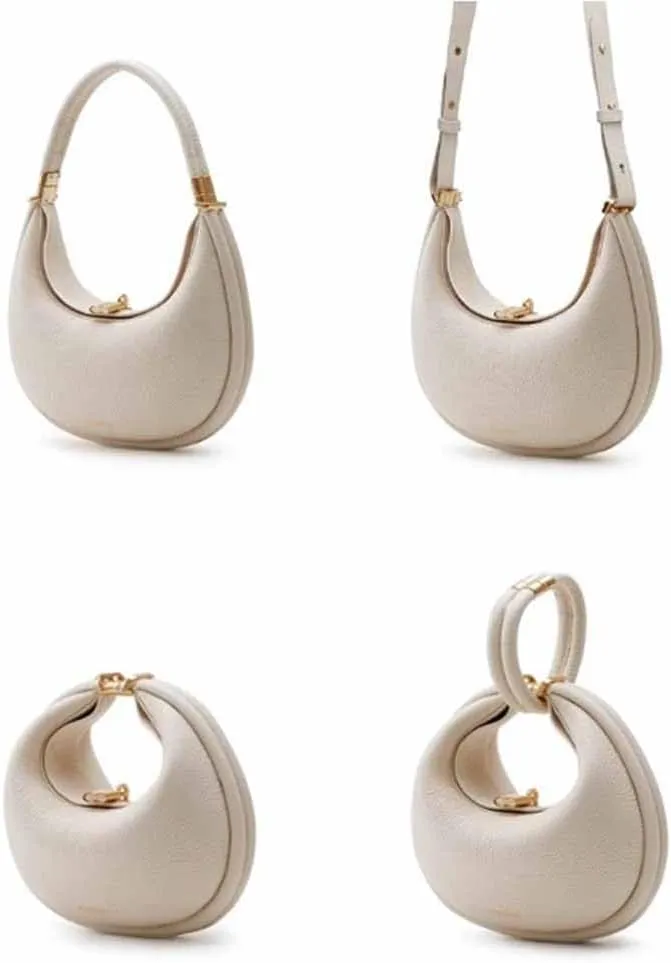 Women's Fashion Shoulder Bag Hobo Underarm Bag Multi functional Y2K Shoulder Bag Moon Bend Elegant Handbag