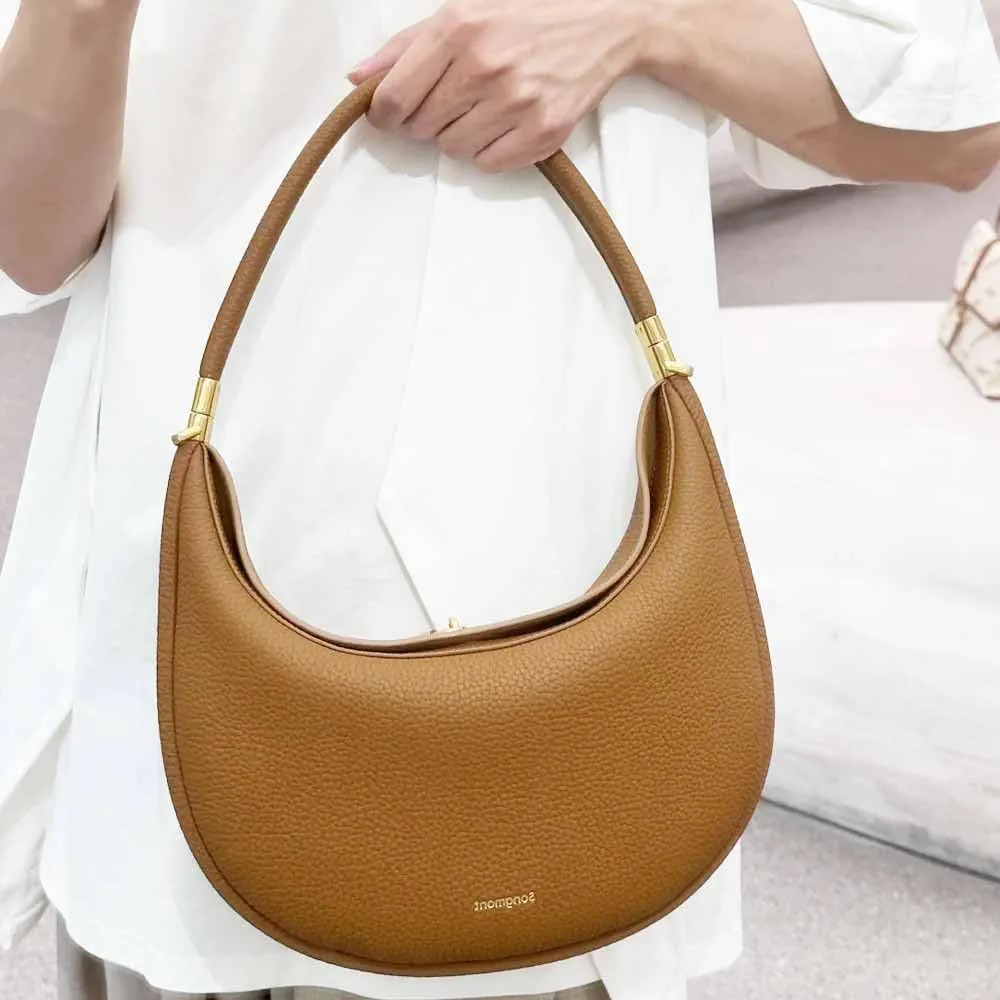 Women's Fashion Shoulder Bag Hobo Underarm Bag Multi functional Y2K Shoulder Bag Moon Bend Elegant Handbag