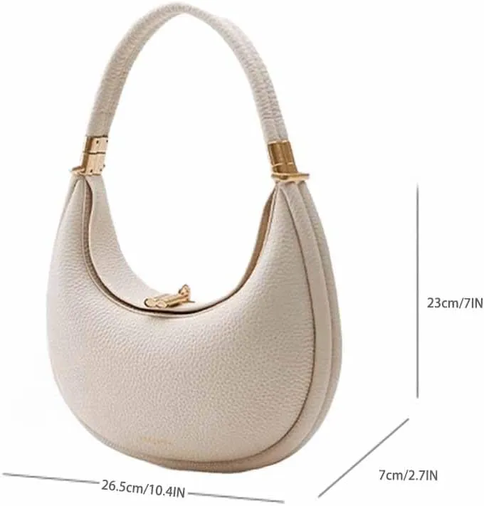 Women's Fashion Shoulder Bag Hobo Underarm Bag Multi functional Y2K Shoulder Bag Moon Bend Elegant Handbag