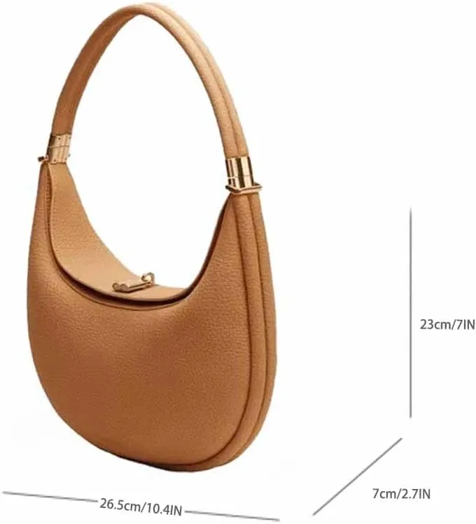 Women's Fashion Shoulder Bag Hobo Underarm Bag Multi functional Y2K Shoulder Bag Moon Bend Elegant Handbag