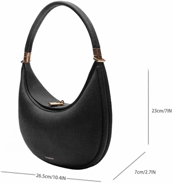 Women's Fashion Shoulder Bag Hobo Underarm Bag Multi functional Y2K Shoulder Bag Moon Bend Elegant Handbag