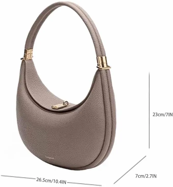 Women's Fashion Shoulder Bag Hobo Underarm Bag Multi functional Y2K Shoulder Bag Moon Bend Elegant Handbag