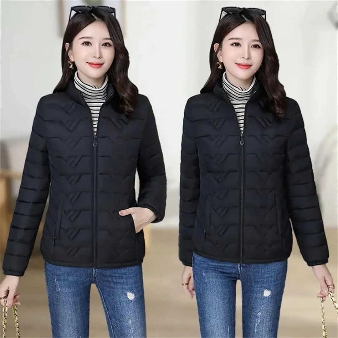 Women's Jacket Parkas Thin Down Cotton Coat Winter Slim Short Cotton-Padded Coat Warm Outwear