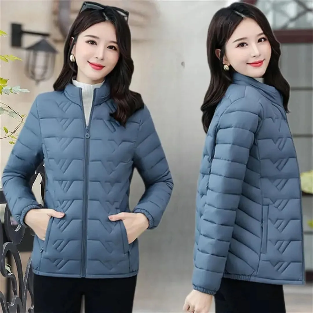 Women's Jacket Parkas Thin Down Cotton Coat Winter Slim Short Cotton-Padded Coat Warm Outwear