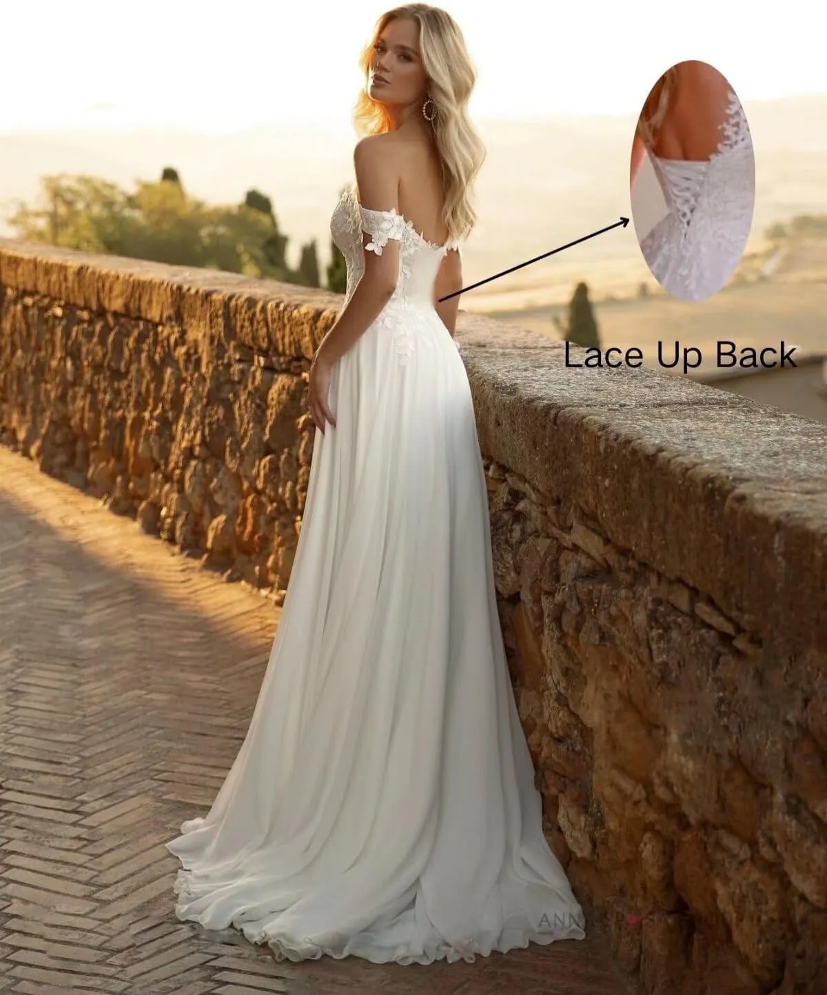 Women's Long Wedding Dresses with Train 2025 Beach Bohemian Bridal Gowns for Bride